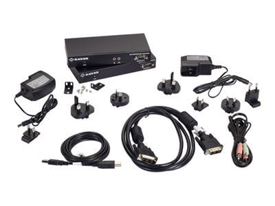 Black Box KVX Series - Kit - KVM / lyd / seriell / USB-svitsj - USB - opp til 100 m - med 2-års Double Diamond Warranty