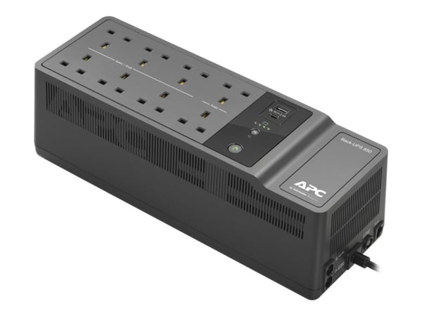 APC Back-UPS BE850G2 - UPS - AC 230 V - 520 watt - 850 VA - utgangskontakter: 8 - Storbritannia - svart