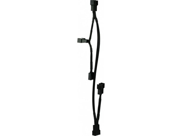 ARCTIC PST Cable Rev.2 - Forlengelseskabel for viftestrømforsyning - 4-pins PWM (hann) til 4-pins PWM (hunn) - 70 cm - svart