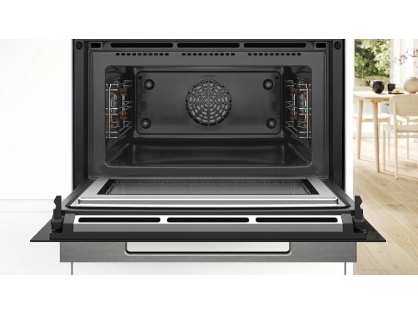 Bosch Serie 8 CMG7761B1, Innebygget, Kombinasjon mikrobølge, 45 l, 900 W, Innebygd skjerm, TFT