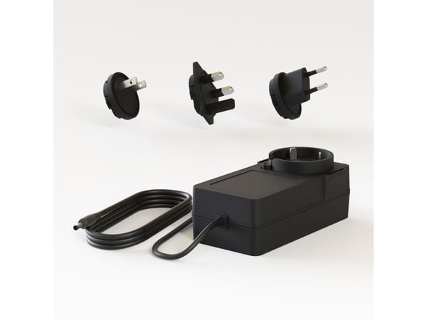 ZENS 4-in-1 - Trådløs ladepute / ladestativ + AC-strømadapter - 18 watt (USB-C) - svart