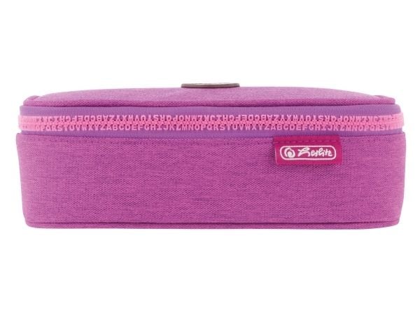 Herlitz beatBox ABC, Mykt penal, Polyester, Rosa, Lilla, Mønster, Glidelås, Oppvekst