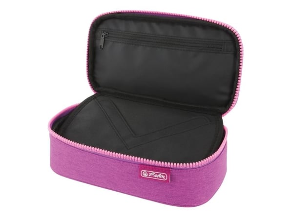 Herlitz beatBox ABC, Mykt penal, Polyester, Rosa, Lilla, Mønster, Glidelås, Oppvekst
