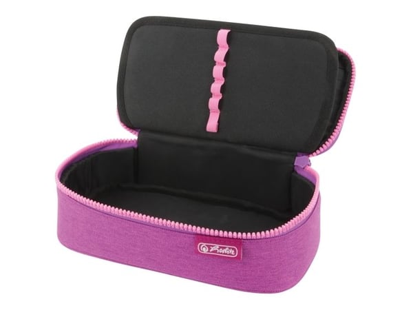 Herlitz beatBox ABC, Mykt penal, Polyester, Rosa, Lilla, Mønster, Glidelås, Oppvekst