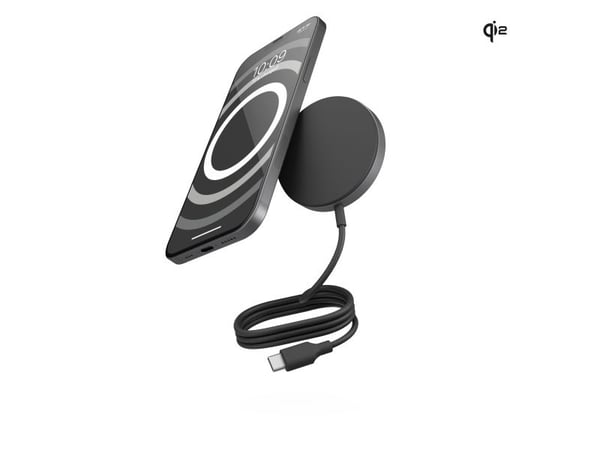 ZENS Pro 1, inomhus, USB, Trådlös laddning, 1 m, Svart