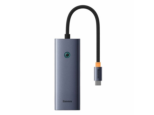 Baseus UltraJoy 5-Port, Kabel, USB 3.2 Gen 1 (3.1 Gen 1) Type-C, Grå, 5 Gbit/s, 4K Ultra HD, 30 hz