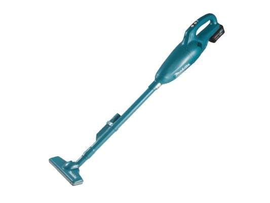 Makita CL108FDZ, Støvsuger med stang, Blå, 0,6 l, 1,2 m³/min, Tørr, Høy, Max, Medium