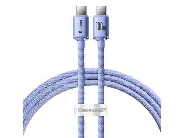 Baseus CAJY000605, 1,2 m, USB C, USB C, 480 Mbit/s, fiolett
