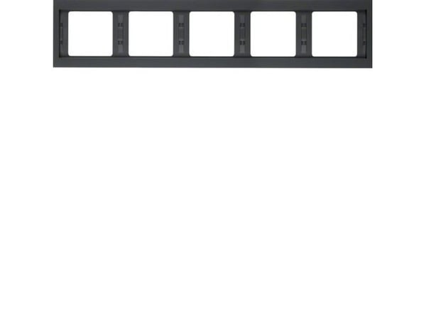 Hager Polo Fivefold kehys BERKER antrasiitti - 13937006