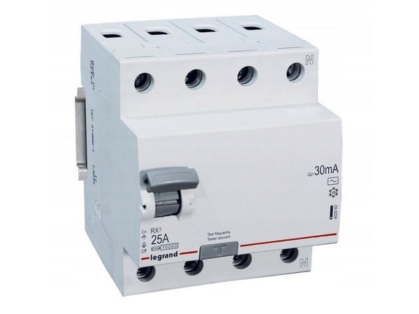 Legrand Residual current circuit breaker 4P 25A 0,03A type AC RX3 402062