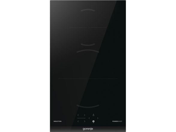 Gorenje G400 GI3201BC - Induksjonskomfyrtopp - 2 plater - Nisje - bredde: 28.3 cm - dybde: 49 cm - uten ramme, - med fasettert frontkant - svart