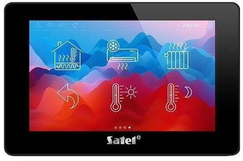 Satel INT-TSH2-B, 17,8 cm (7"), 1024 x 600 piksler, LCD, Sort, Vegg/bordplate, 12 V
