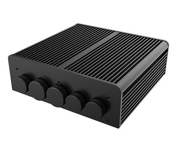 Akasa Pascal PX, Ultra Small Form Factor (USFF), PC, Svart, Aluminium, Harddisk, Kraft indikator, 195,6 mm