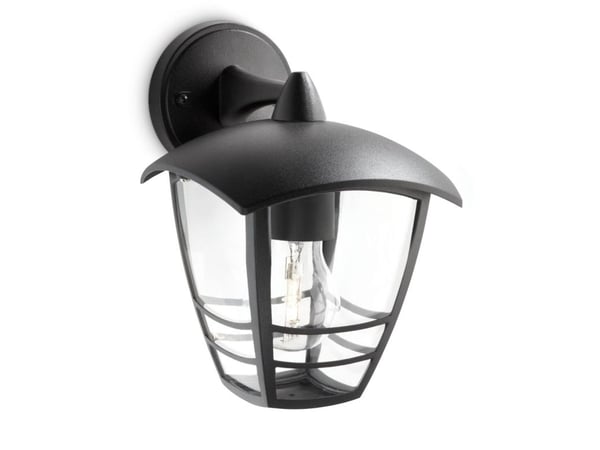 Philips myGarden Creek - Vegglampe - 1 sokkel - E27 - lanterne - svart