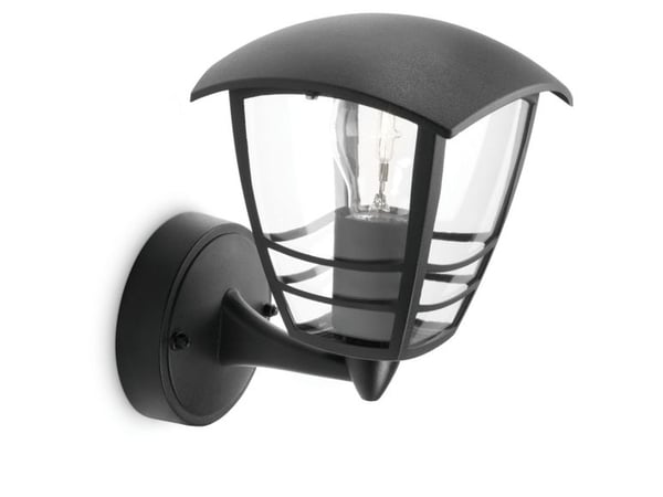 Philips myGarden Creek - Vegglampe - 1 sokkel - E27 - lanterne - svart