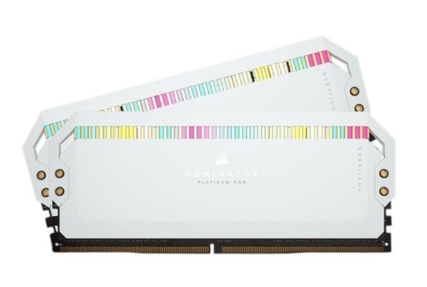 CORSAIR Dominator Platinum RGB - DDR5 - sett - 32 GB: 2 x 16 GB - DIMM 288-pin - 5200 MHz / PC5-41600 - CL40 - 1.25 V - hvit