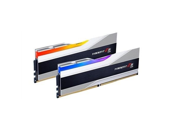 G.Skill Trident Z5 RGB - DDR5 - sett - 64 GB: 2 x 32 GB - DIMM 288-pin - 6400 MHz / PC5-51200 - CL32 - 1.4 V - ikke-bufret - ikke-ECC - metallic sølv
