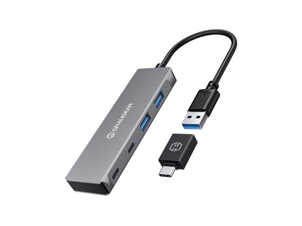 Graugear USB-hub 4x USB 3.0, 2x Type-C og 2x Type-A (retail)