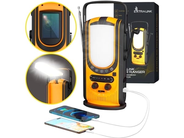 Extralink EX.31254, 6000 mAh, Lithium-Ion (Li-Ion), 3,7 V, Sort, Gult