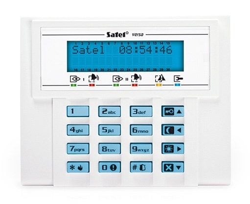 Manöverpanel för larmsystem LCD blå bakgrundsbelysning för VERSA VERSA-LCD-BL-system