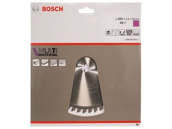 Bosch RUNDSAVKLINGE MULTI 184X2,4X16MM 48T 48T