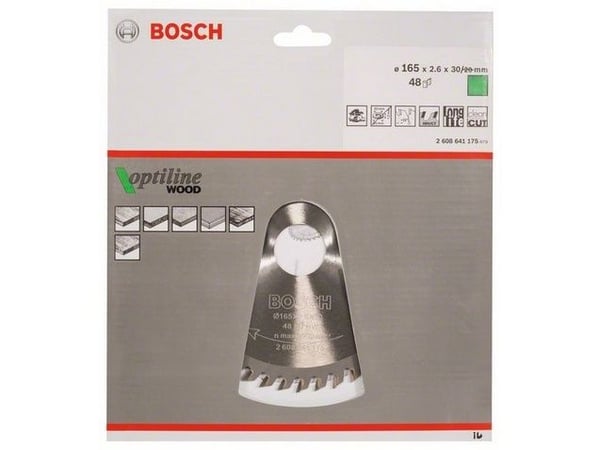 Bosch RUNDSAVKLINGE OPTILINE Ø165X2,6X30MM 48T