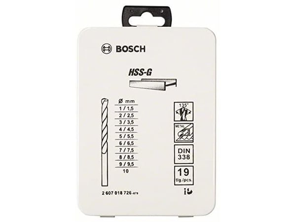 Bosch METALLBORST HSS G 19 stycken i väska