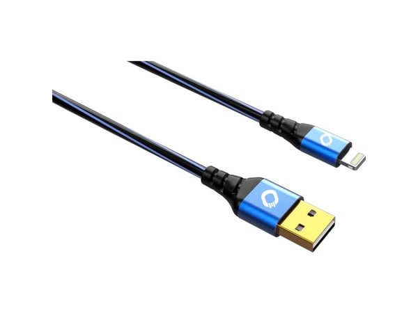 OEHLBACH D1C9321, 0,5 m, USB A, Lightning, USB 2.0, 0,48 Gbit/sek, Svart, Blå