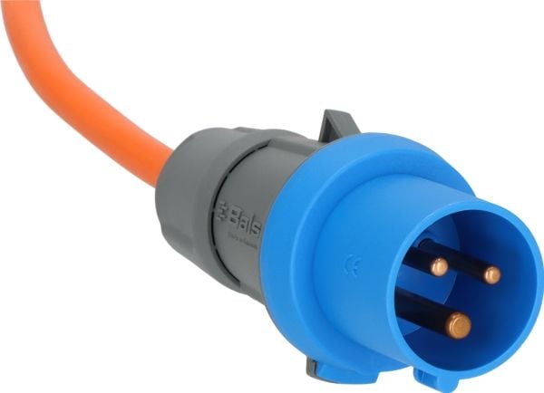 Brennenstuhl CEE-jatkojohto 25m kulmaliittimellä CEE 230V/16A, oranssi