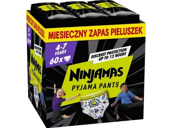 Pampers Ninjamas blöjor str. XXL 60 st. pojke Pampers Ninjamas blöjor str. XXL 60 st. pojke