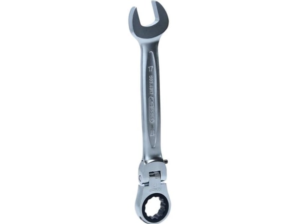 KS Tools 503.4817-E, 17 mm, Krom-vanadium-stål, DIN 3113, ISO 3318, 190 mm, 160 g, 1 kpl