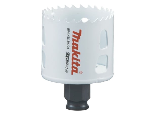 Makita E-03844, Enkelt, Bor, Stål, Aluminium, Plast, Tre, Rustfritt stål, Hvit, Bimetall, 4,4 cm