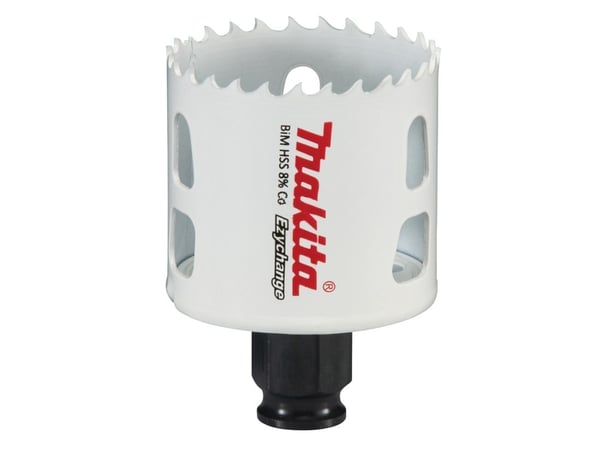Makita E-03838, Enkel, Boremaskin, Stål, Aluminium, Plast, Tre, Rustfritt stål, Hvit, Bimetall, 4,4 cm