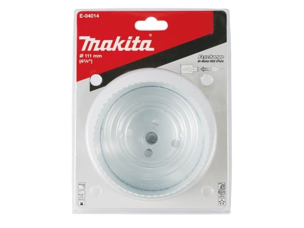 Makita E-04014, Single/enkelt, Drill, Stål, Aluminium, Plast, Tre, Rustfritt stål, Hvit, Bimetall, 4,4 cm