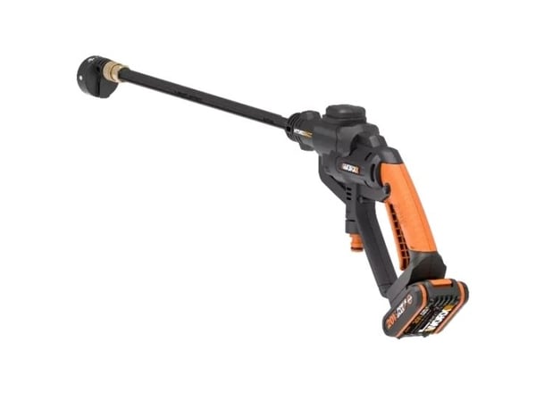 WORX WG620E, Kompakt, Batteri, 6 m, Høyt trykk, Sort, Oransje, 1 bruker(e)