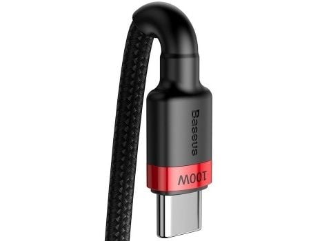 Baseus CATKLF-AL91, 2 m, USB C, USB C, musta