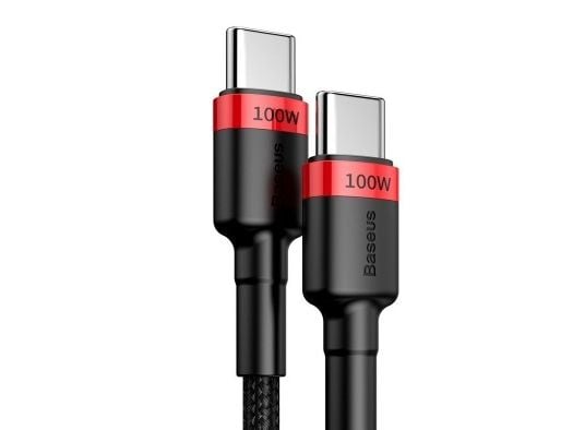 Baseus CATKLF-AL91, 2 m, USB C, USB C, musta