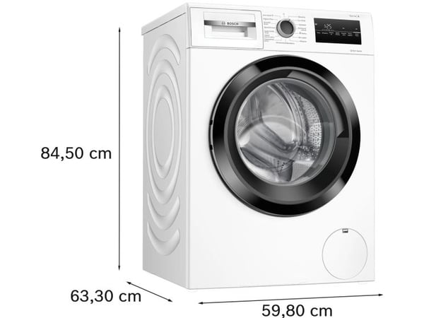 Bosch - Vaskemaskin - høyde: 85 cm - frontileggelse - 9 kg - 1351 rpm