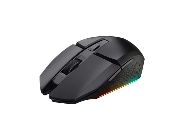 Trust GXT 112 Felox - Mus - 6 knapper - trådløs, kablet - USB, USB-C - svart