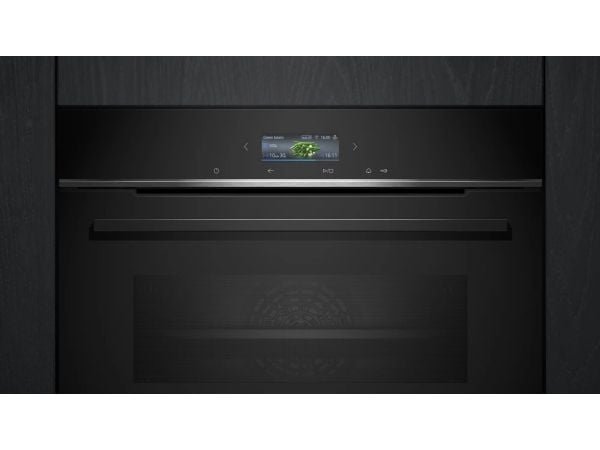 Siemens iQ700 HB774G1B1 - Ugn - inbyggd - Wi-Fi - fördjupning - bredd: 56 cm - djup: 55 cm - höjd: 58.5 cm - med självrengöring - Klass A+ - svart ...