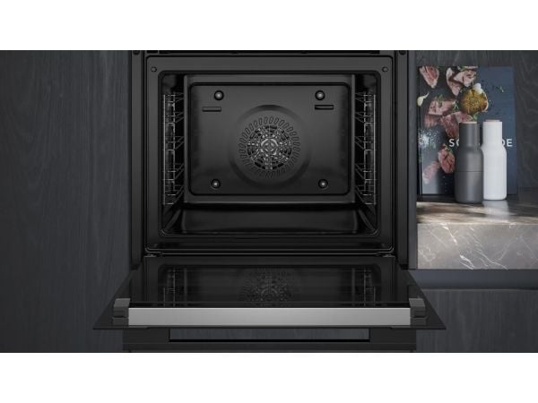 Siemens iQ700 HB774G1B1 - Ugn - inbyggd - Wi-Fi - fördjupning - bredd: 56 cm - djup: 55 cm - höjd: 58.5 cm - med självrengöring - Klass A+ - svart ...