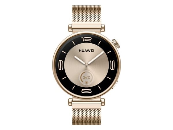 Huawei Watch GT 4 - 41 mm - rustfritt stål - smartklokke med milaneserstropp - håndleddstørrelse: 120-190 mm - display 1.32" - NFC, Bluetooth - 37 ...