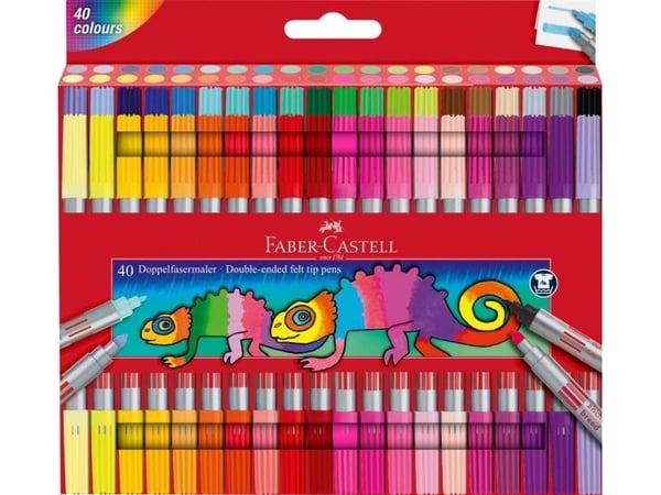 Faber-Castell 151140, 40 styck, Multifärg, Fin spets, Multifärg, Tonåringar, Unisex