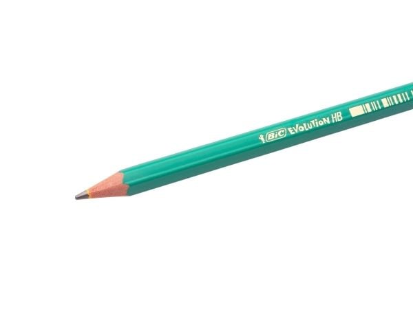 BIC Ecolutions Evolution 650, HB, Vihreä, Kahdeksankulmainen, 57%, NF 400, 12 kpl