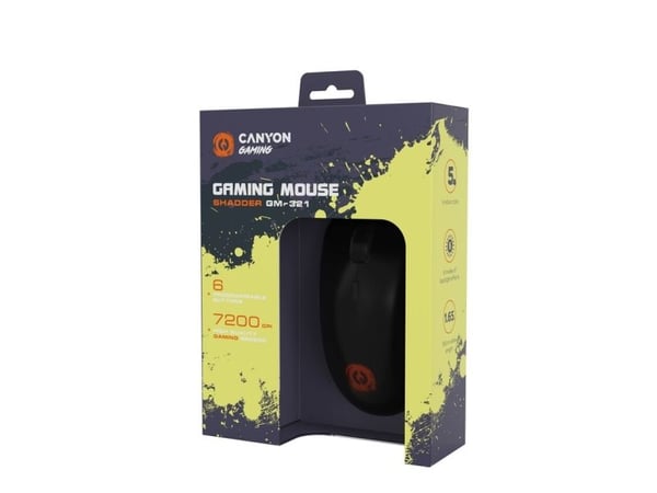 Canyon Shadder GM-321, Optical gaming pel?, Instant 725F, ABS material, huanuo 5 million cycle switch, 1.65M braided cable with magnet ring, weight...