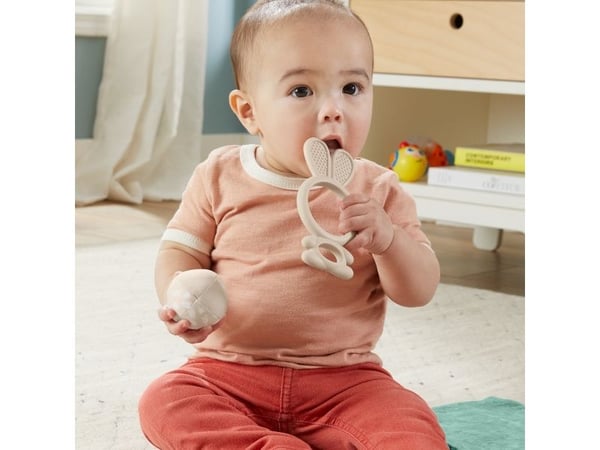 Fisher-Price Sensimals Fisher Price So Many Senses-gavesett, fire sanseleker for babyer med finmotorikkaktiviteter, Stoff, Plast, Flerfarget