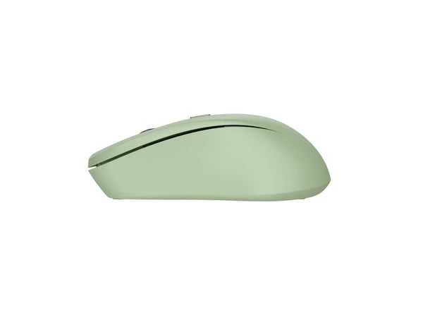 Trust Mydo - Mus - stille - høyre- og venstrehåndet - optisk - 4 knapper - trådløs - 2.4 GHz - USB trådløs mottaker - grønn