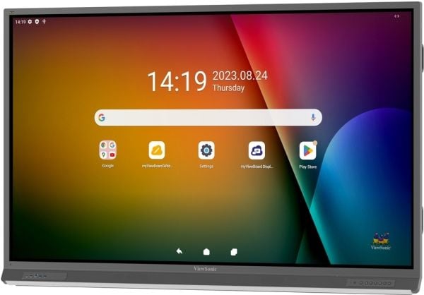 Viewsonic IFP7552-2F, 190,5 cm (75"), 1209,6 x 680,4 mm, 350 cd/m², 1,07 milliarder farger, 3840 x 2160 piksler, 4K Ultra HD