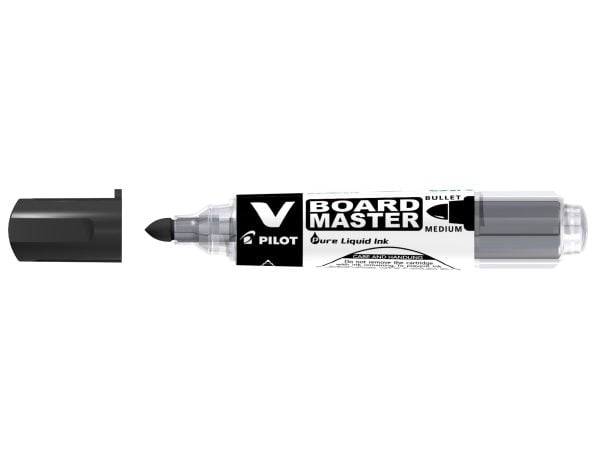 Whiteboardmarker Pilot Begreen rund spids sort