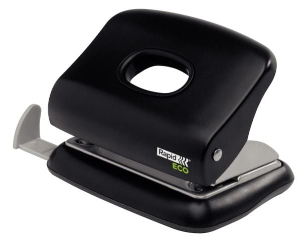 Rapid Eco - Hullstanser - 20 ark / 2 mm - metall, ABS-plast - svart
